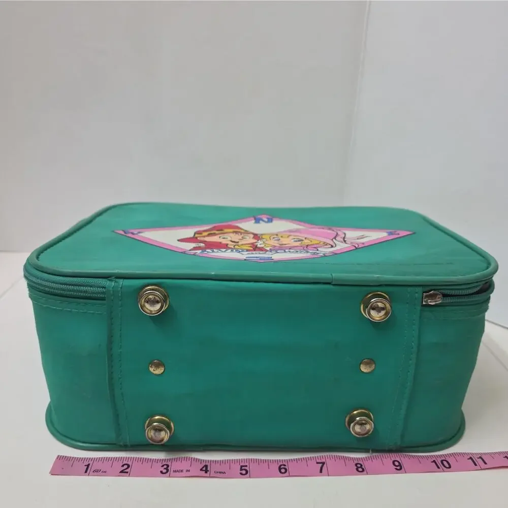 Vintage 1990 Alvin & Chipmunks, Alvin & Britney Teal Blue Green Child’s Suitcase
